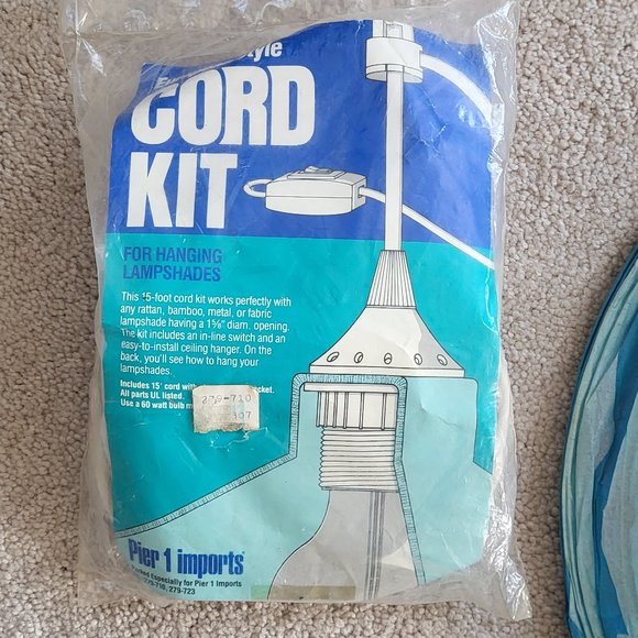 European Style Cord Kit for Hanging Lampshades Vintage - Picture 2 of 15